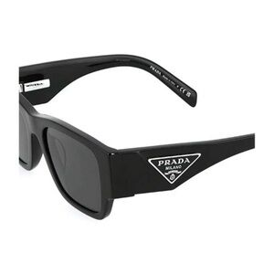 Prada Black Rectangular Sunglasses